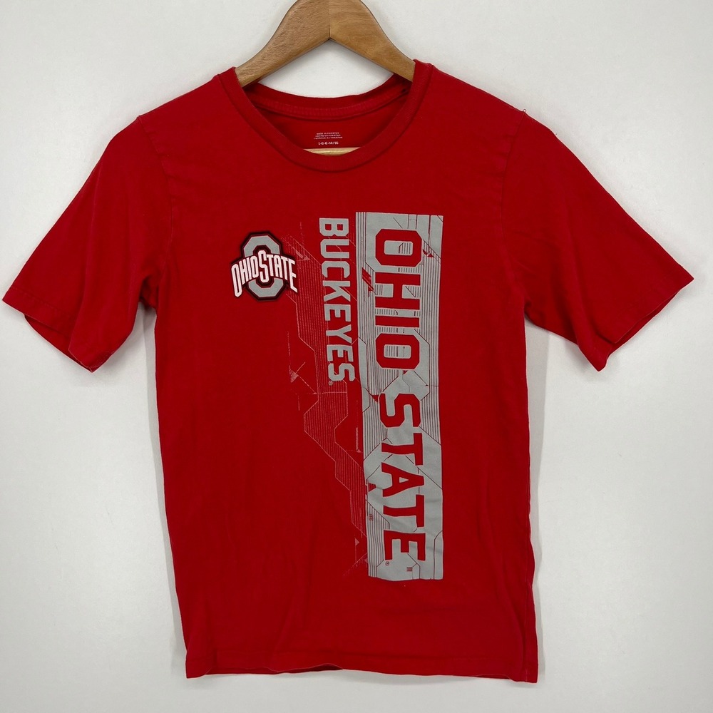Gen2 Ohio State Buckeyes Kids Red Graphic T-Shirt Size L 14/16 NCAA Football